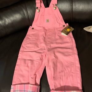 Flannel lined overalls